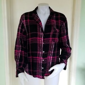Victorias Secret Plaid Pajama Top